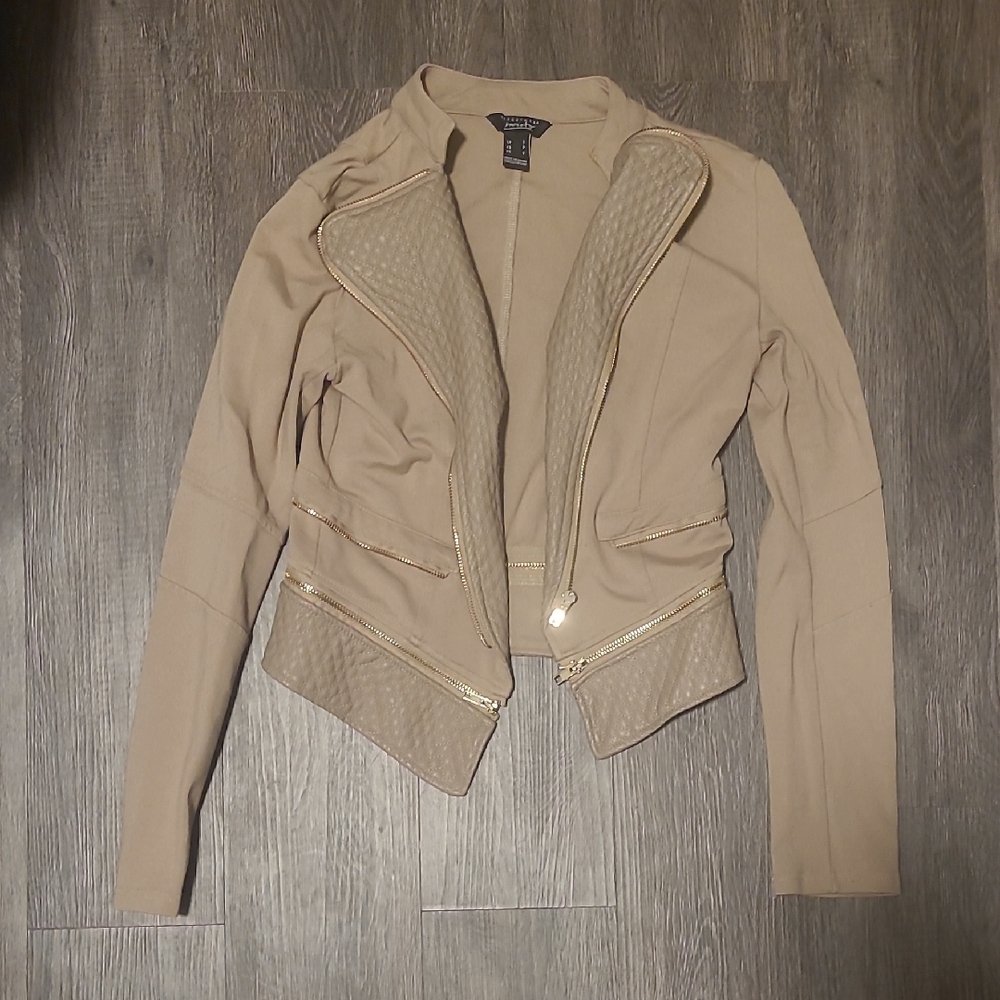 Streetwear Society Tan Blazer Lightweight Jacket